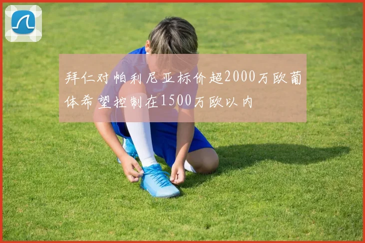 拜仁对帕利尼亚标价超2000万欧葡体希望控制在1500万欧以内